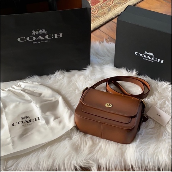 Brown Coach Shoulder Purse - Picture 6 of 11